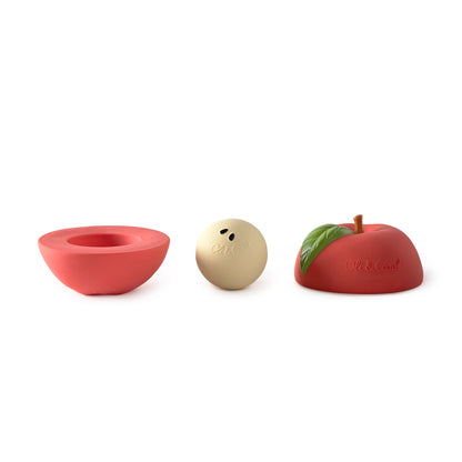 [Oli&Carol]Apple Stackable Toy & Rattle Ball