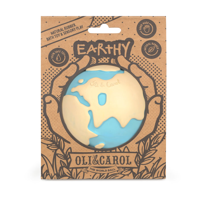 [Oli&Carol] Earth the World Ball - Baby Bath Toys