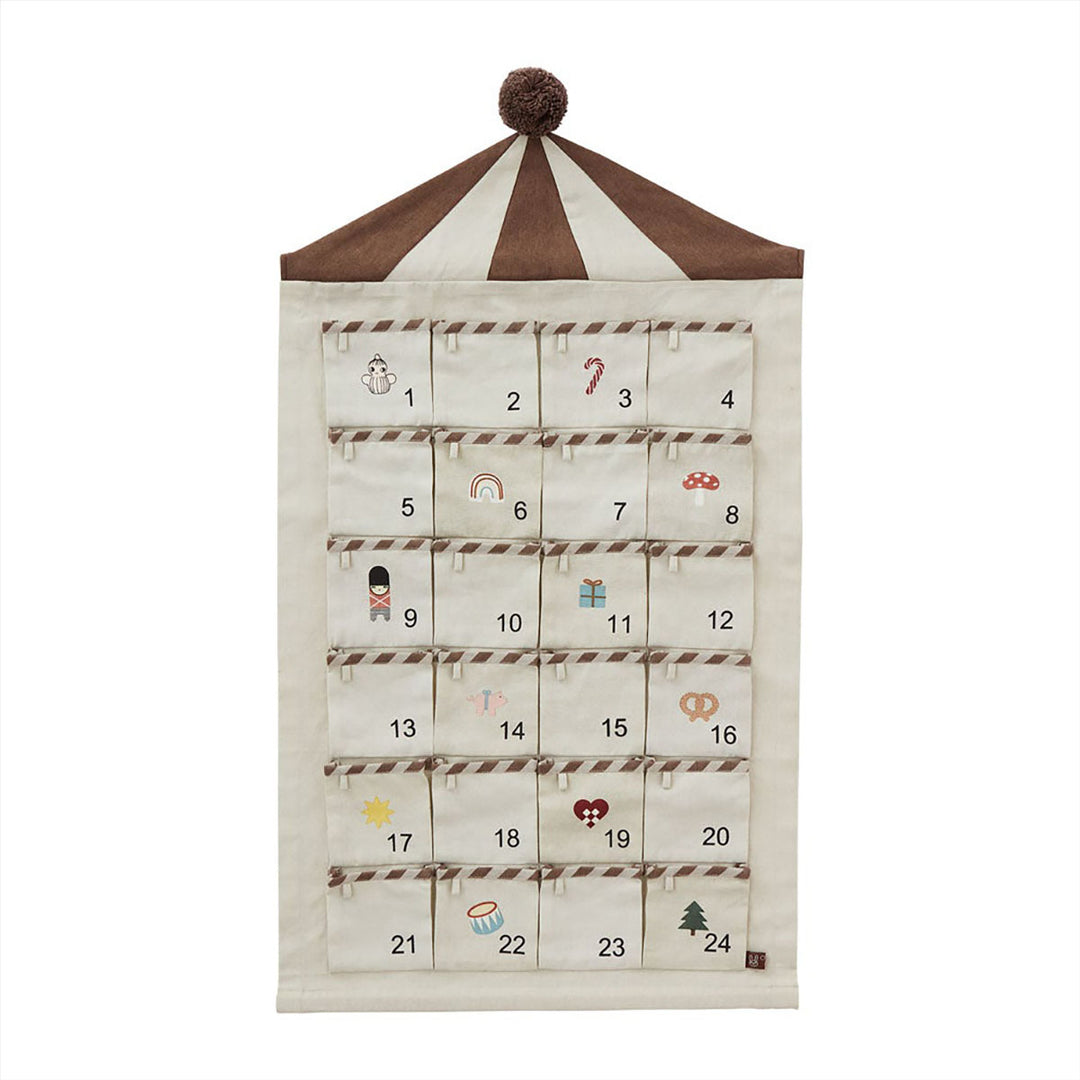 [OYOY] Circus Advent Calendar - Beige / Brown