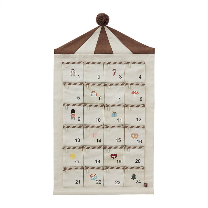 [OYOY] Circus Advent Calendar - Beige / Brown