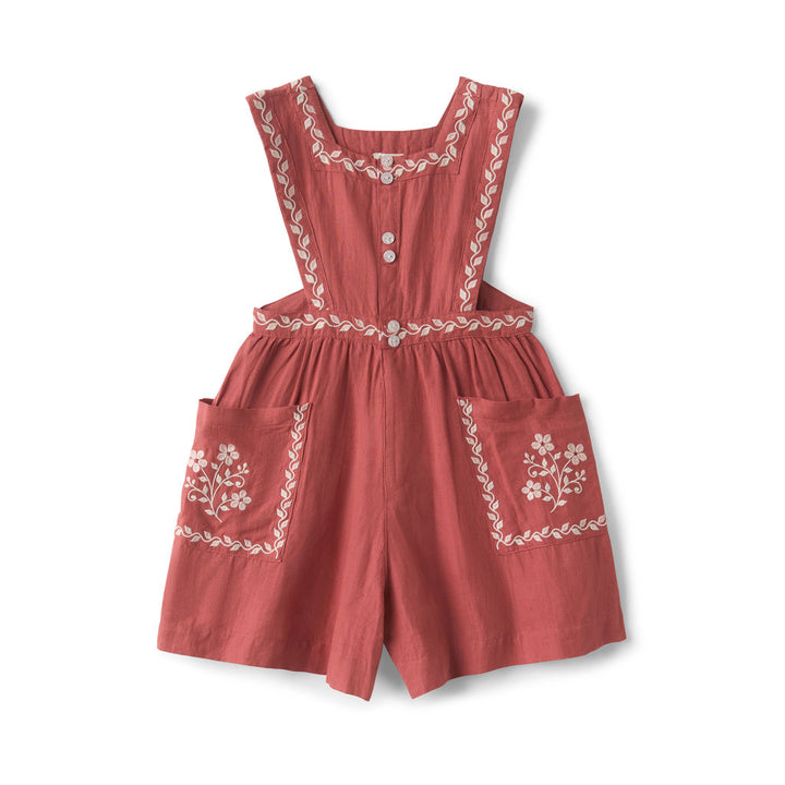 [Lali Kids] Clara romper - Brick Red