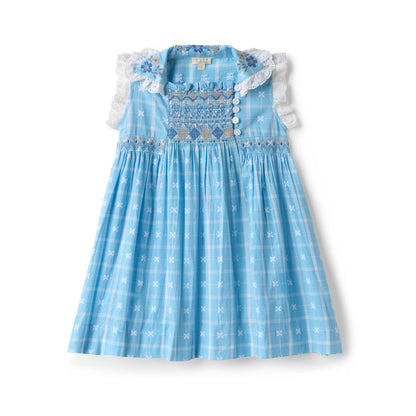 [Lali Kids] Isla Dress - Vintage Blue Plaid