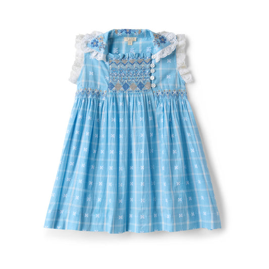 [Lali Kids] Isla Dress - Vintage Blue Plaid
