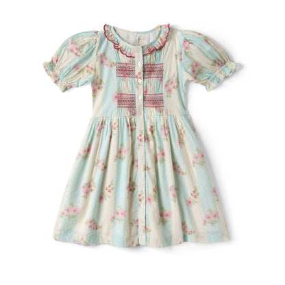 [Lali Kids] Ivy Dress - Minty Stripe Print