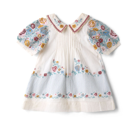 [Lali Kids] Sofie Dress in Organdy - Antique White