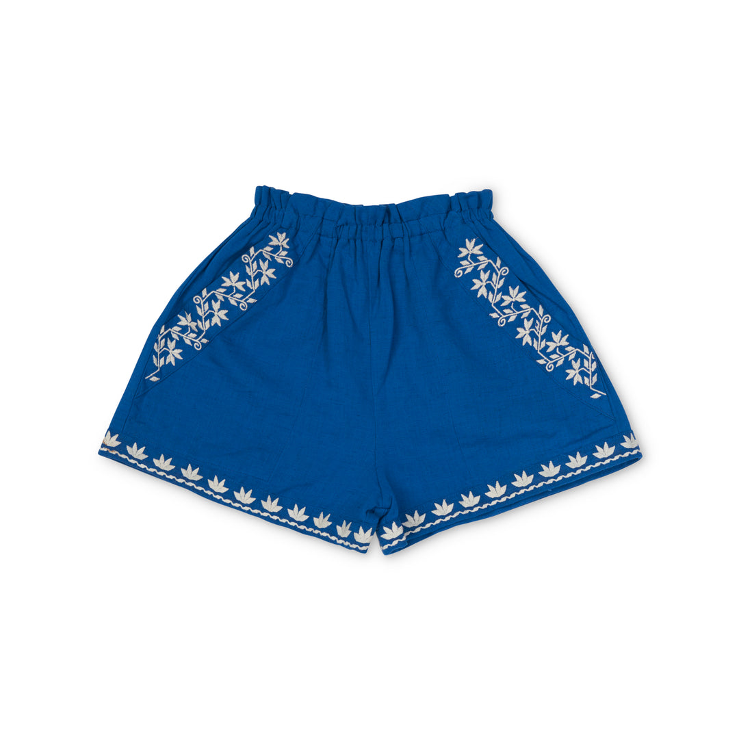 [Lali Kids] Paperbag Shorts - Aegean Blue