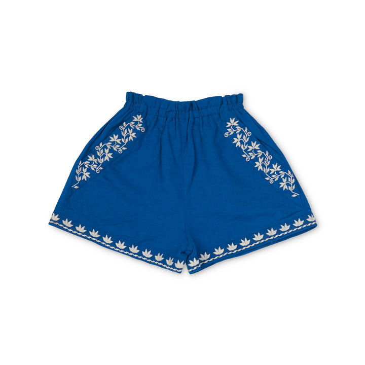 [Lali Kids] Paperbag Shorts - Aegean Blue