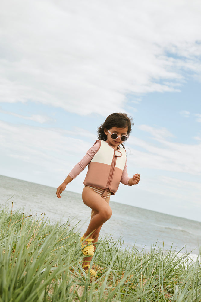[Liewood] Dove Swim Vest With Sleeves- Tuscany Rose Multi Mix