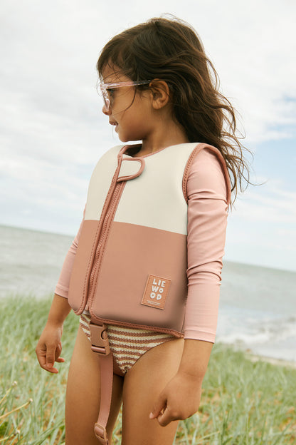 [Liewood] Dove Swim Vest With Sleeves- Tuscany Rose Multi Mix