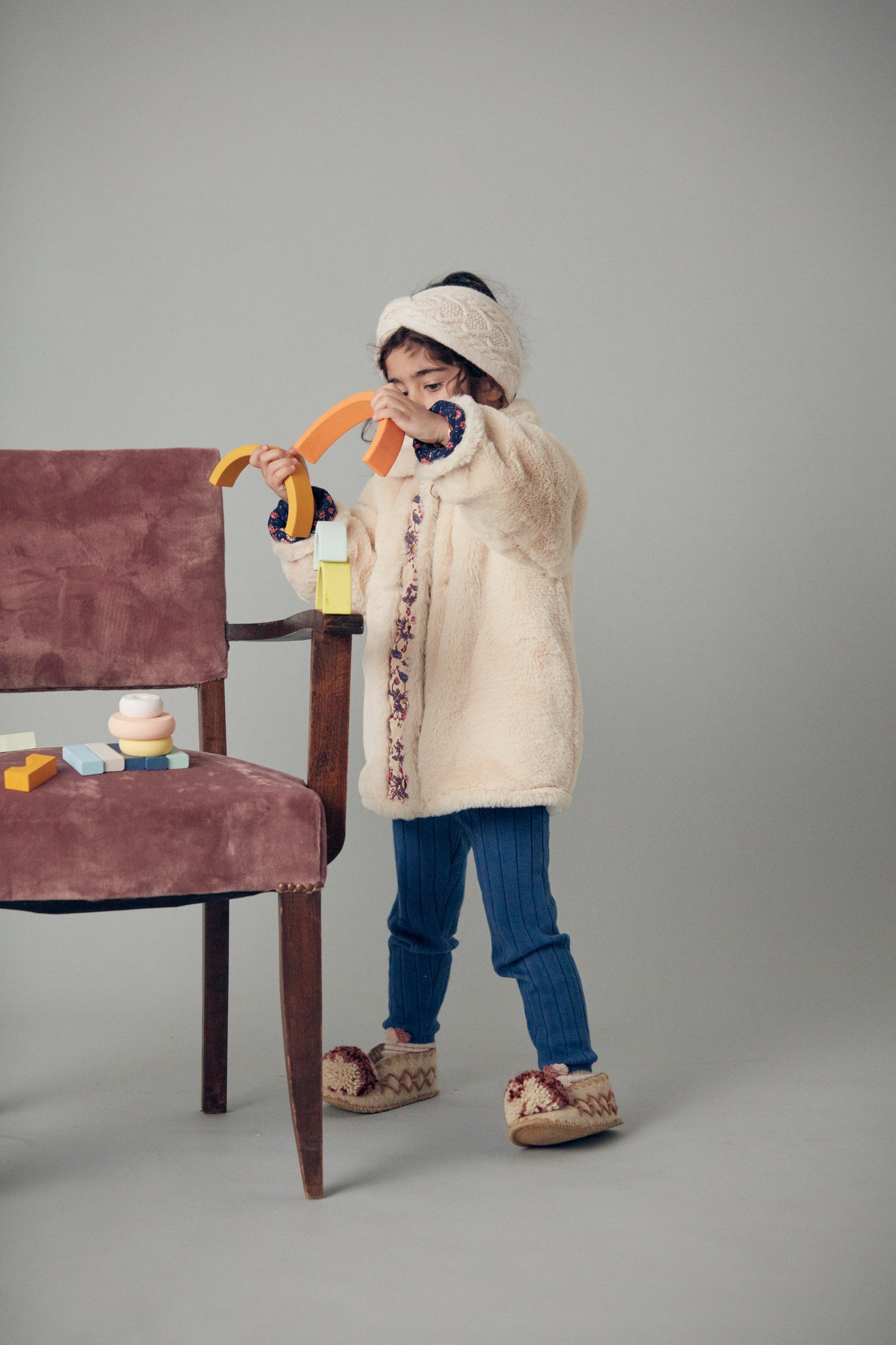 [Louise Misha] Coat Dalila - Midnight star cream pop