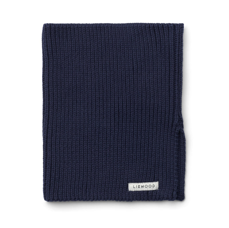 [Liewood][Onesize]  Mathias Cotton Neck Warmer - Classic Navy