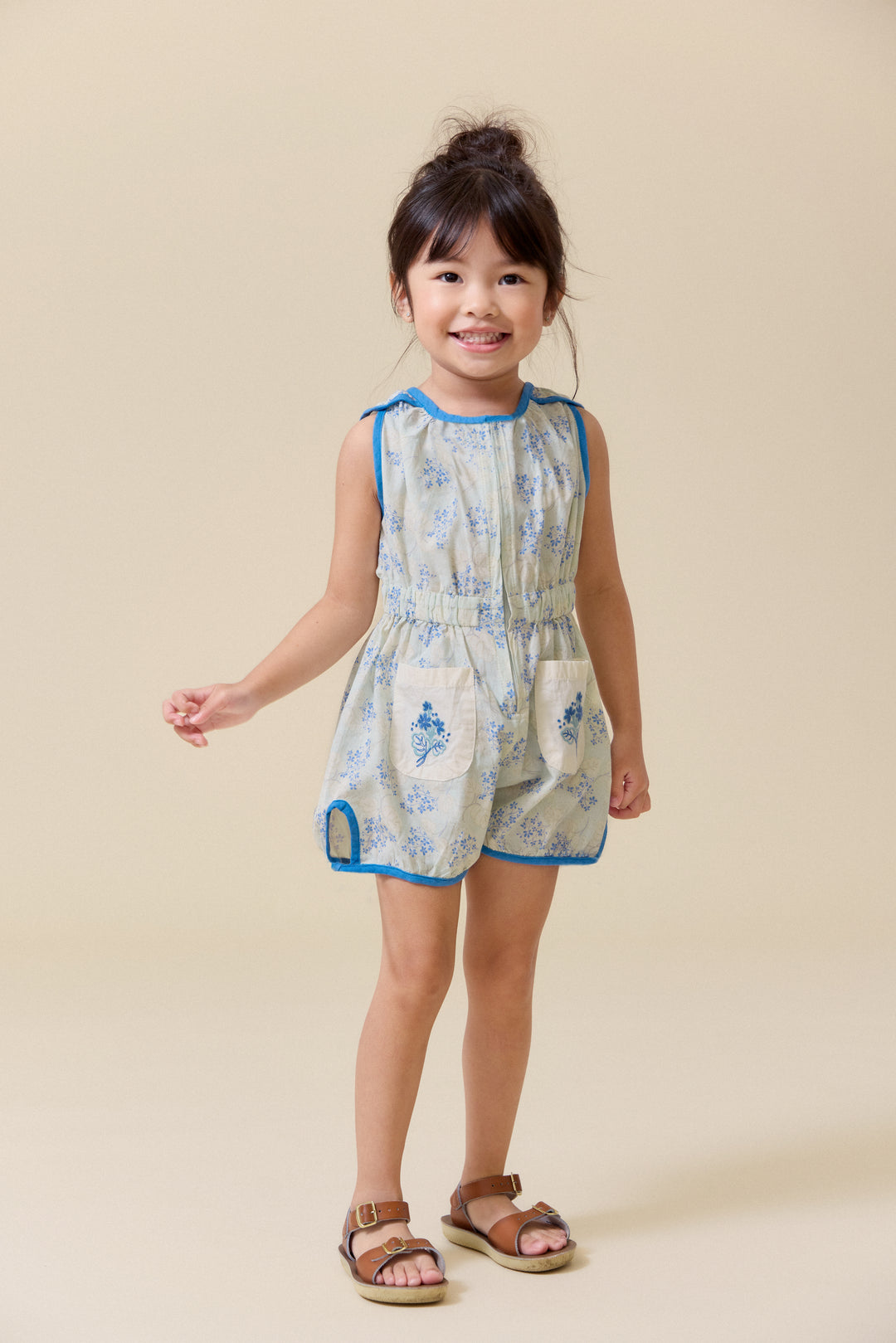 [Lali Kids] Sunsuit - Minty Flower