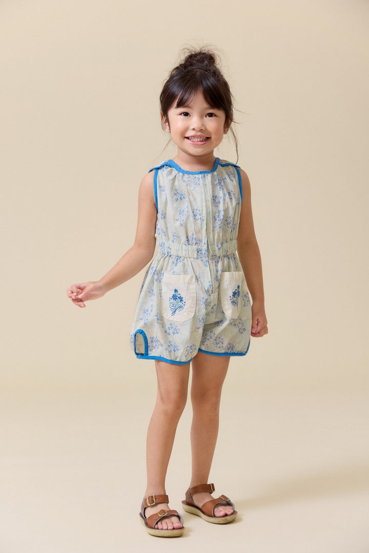 [Lali Kids] Sunsuit - Minty Flower