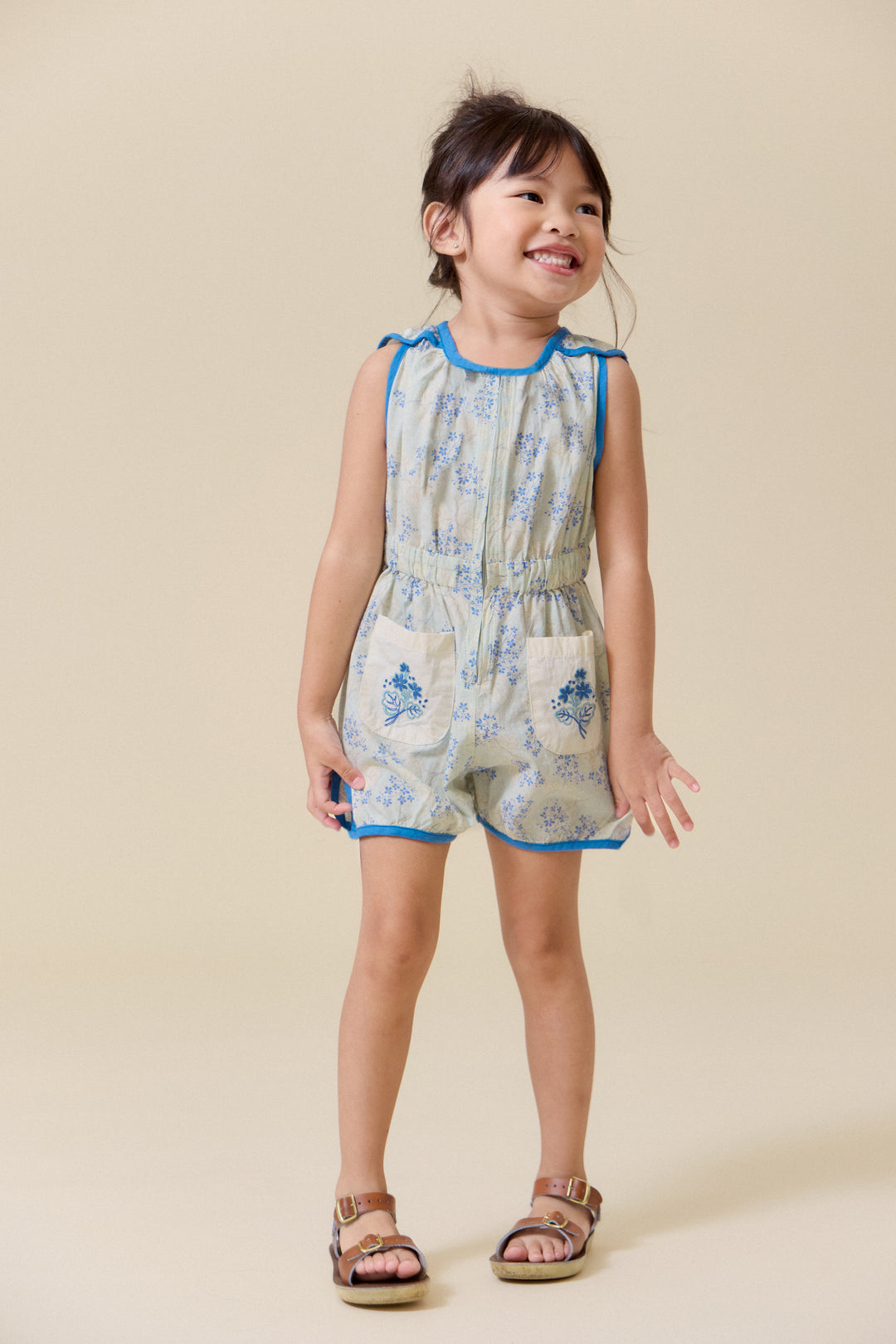[Lali Kids] Sunsuit - Minty Flower