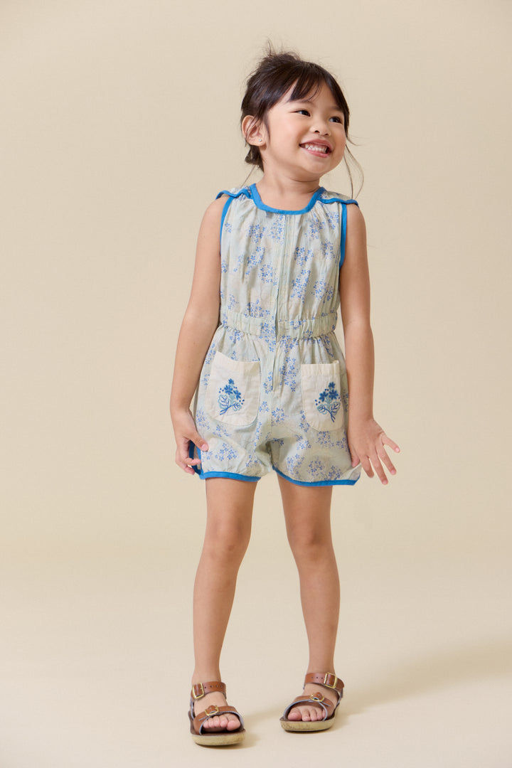 [Lali Kids] Sunsuit - Minty Flower
