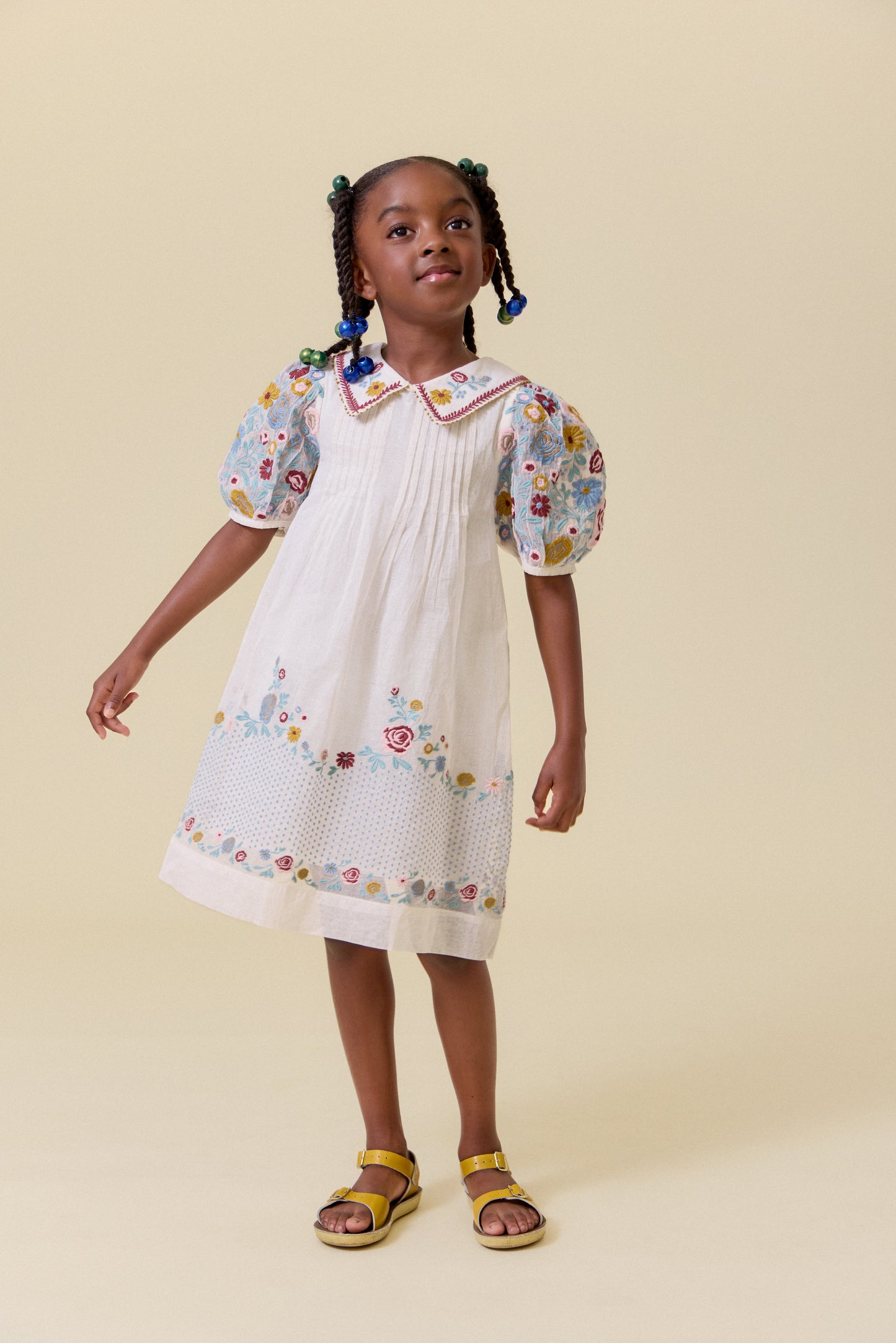[Lali Kids] Sofie Dress in Organdy - Antique White
