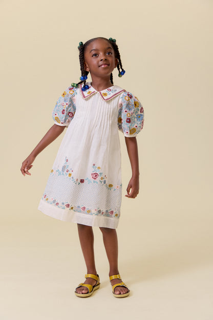 [Lali Kids] Sofie Dress in Organdy - Antique White