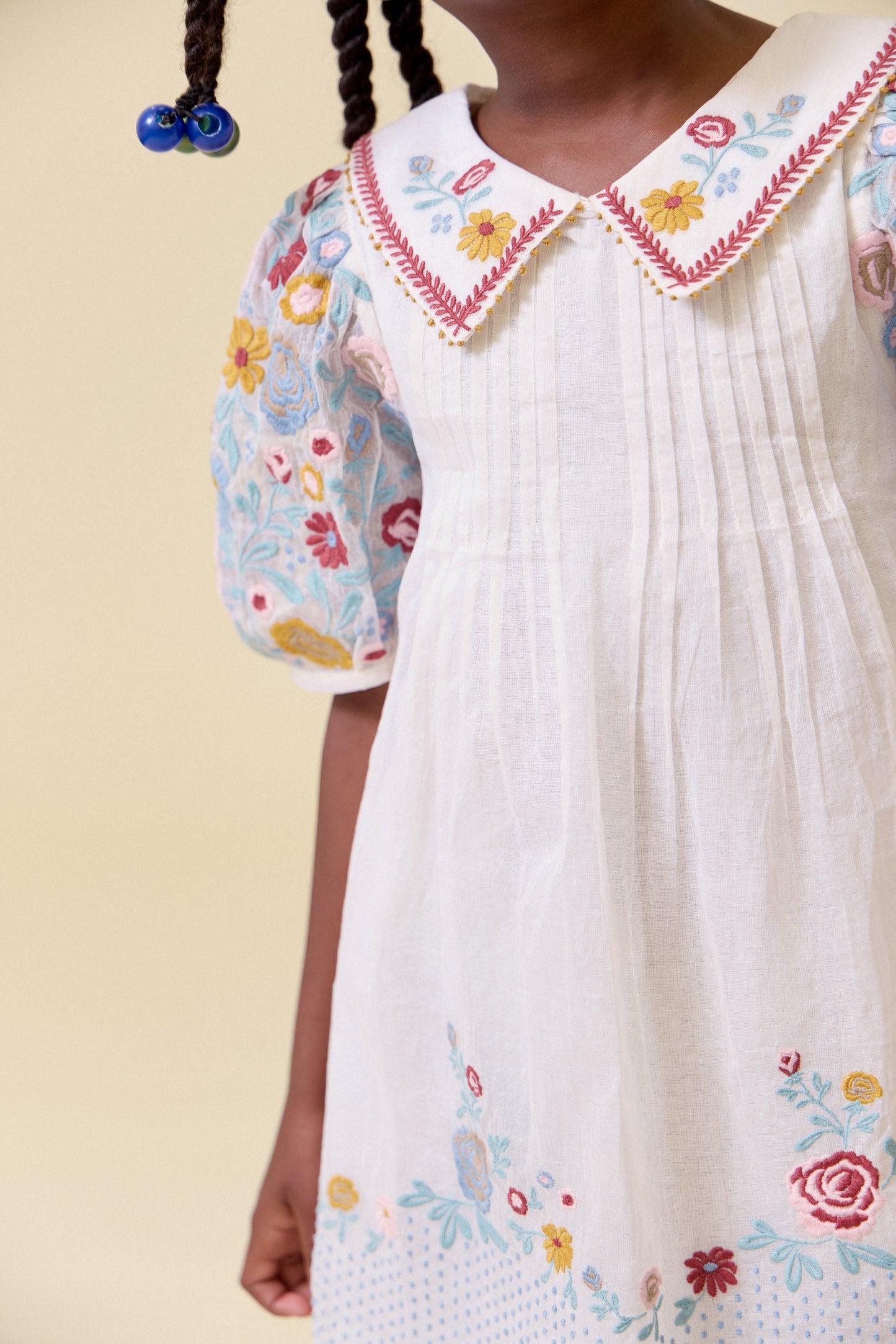 [Lali Kids] Sofie Dress in Organdy - Antique White