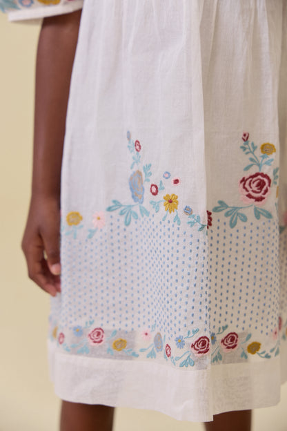 [Lali Kids] Sofie Dress in Organdy - Antique White