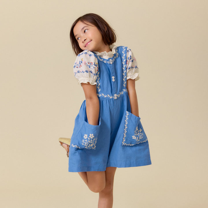 [Lali Kids] Clara romper - Coastal Blue