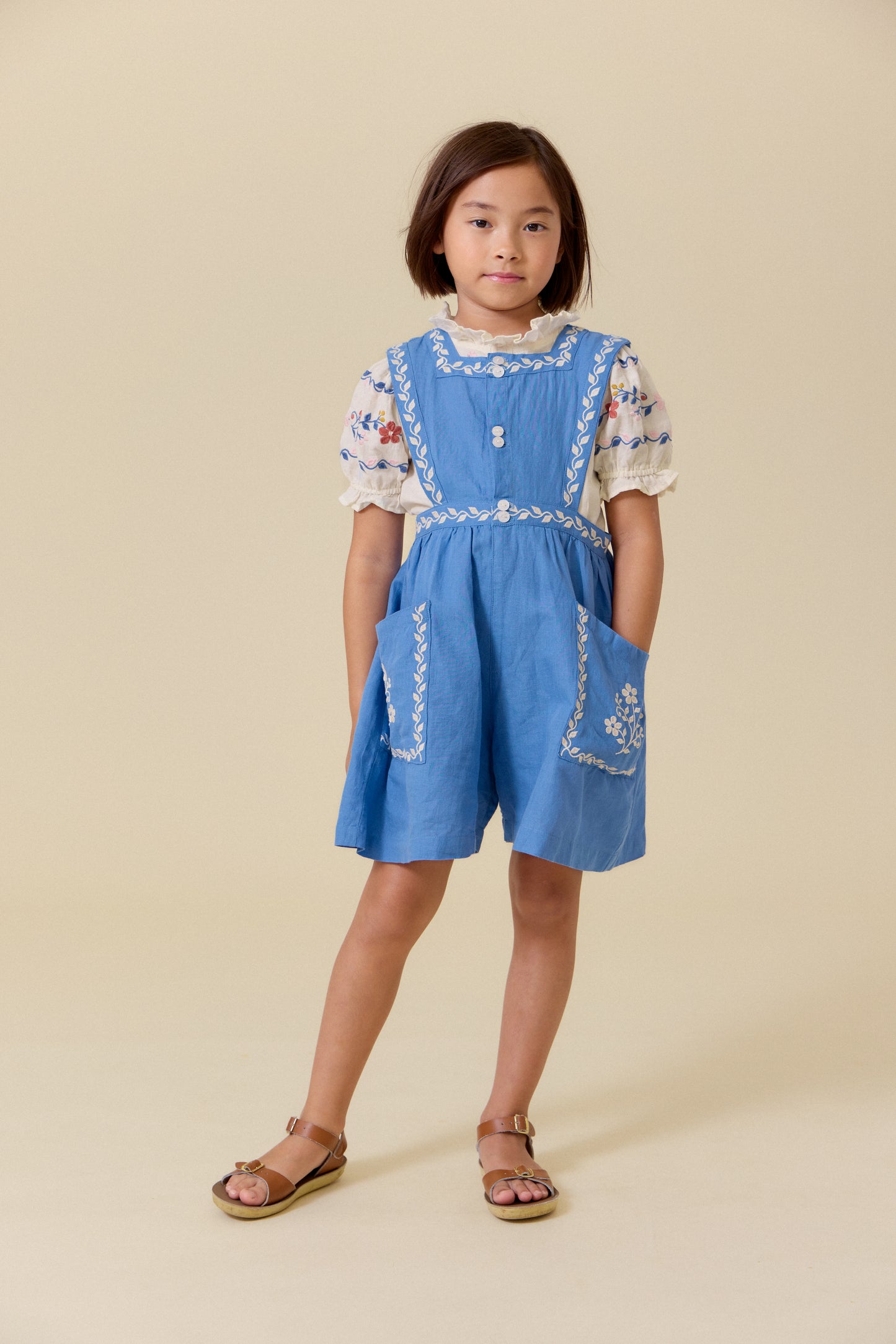 [Lali Kids] Clara romper - Coastal Blue