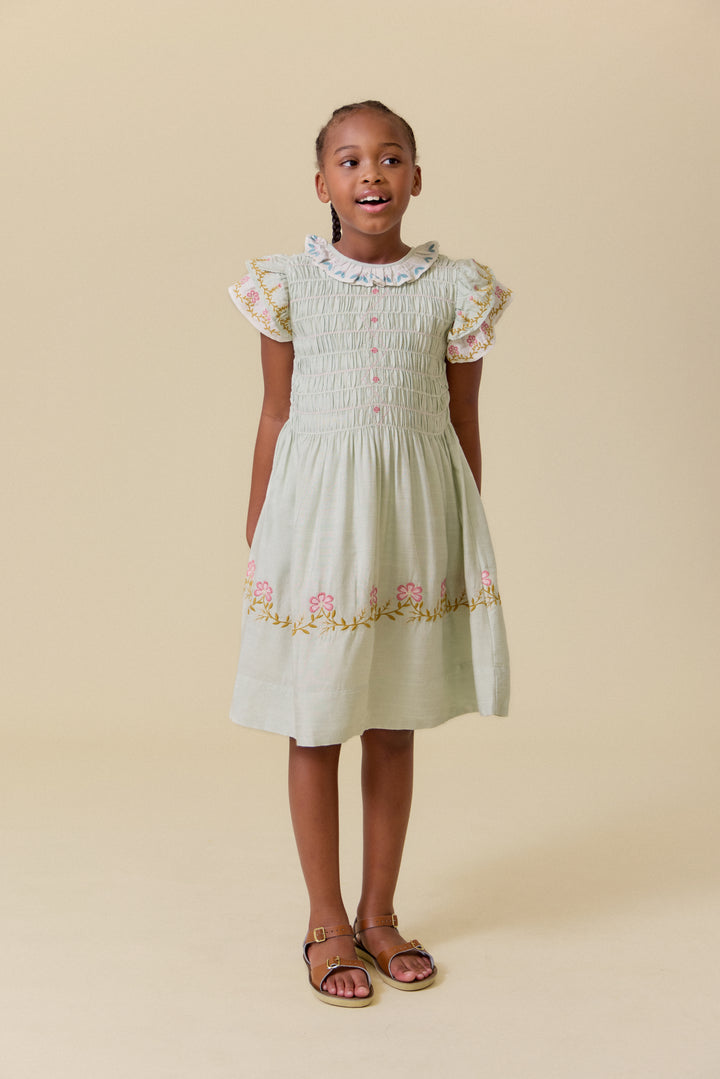 [Lali Kids] Jane Dress in Pale Aqua - Pale Aqua