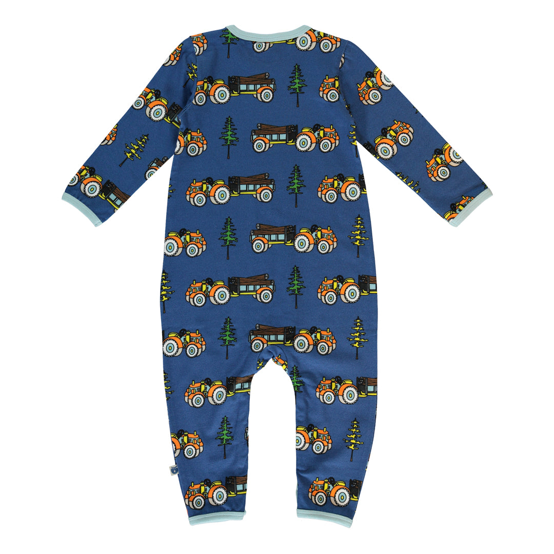 [Smafolk] Long Sleeved Baby Suit With Tractor