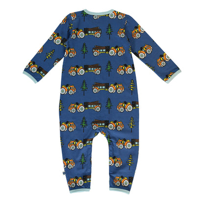 [Smafolk] Long Sleeved Baby Suit With Tractor
