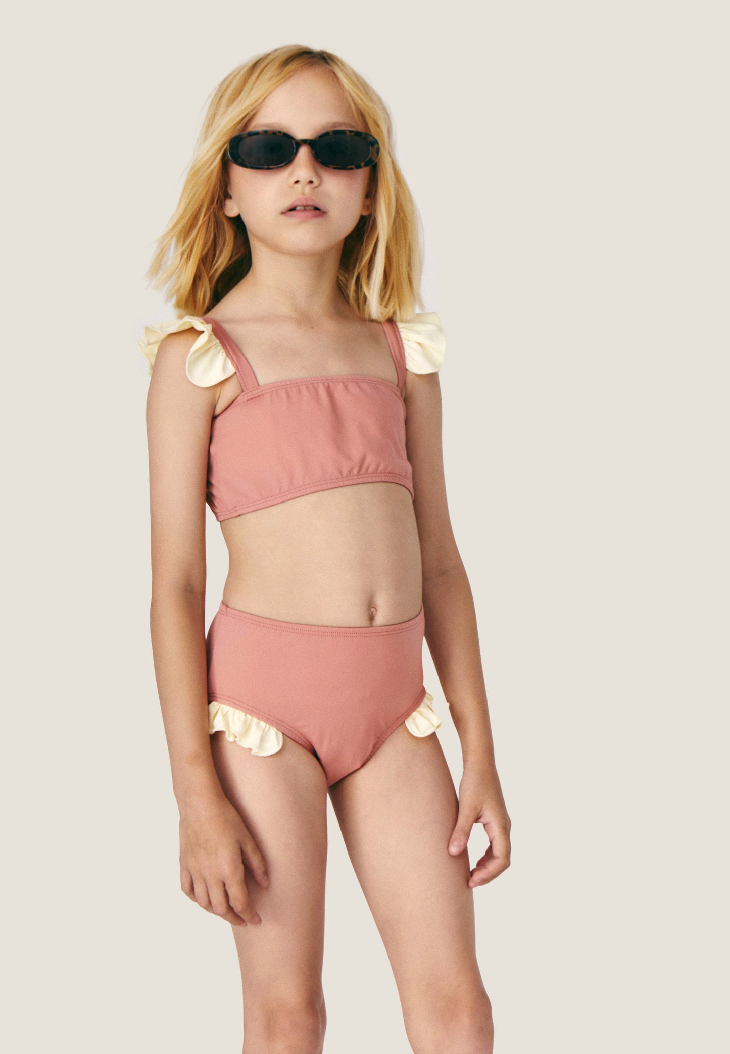 [Mipounet]Lona Swimwear - Ecru/Terracota