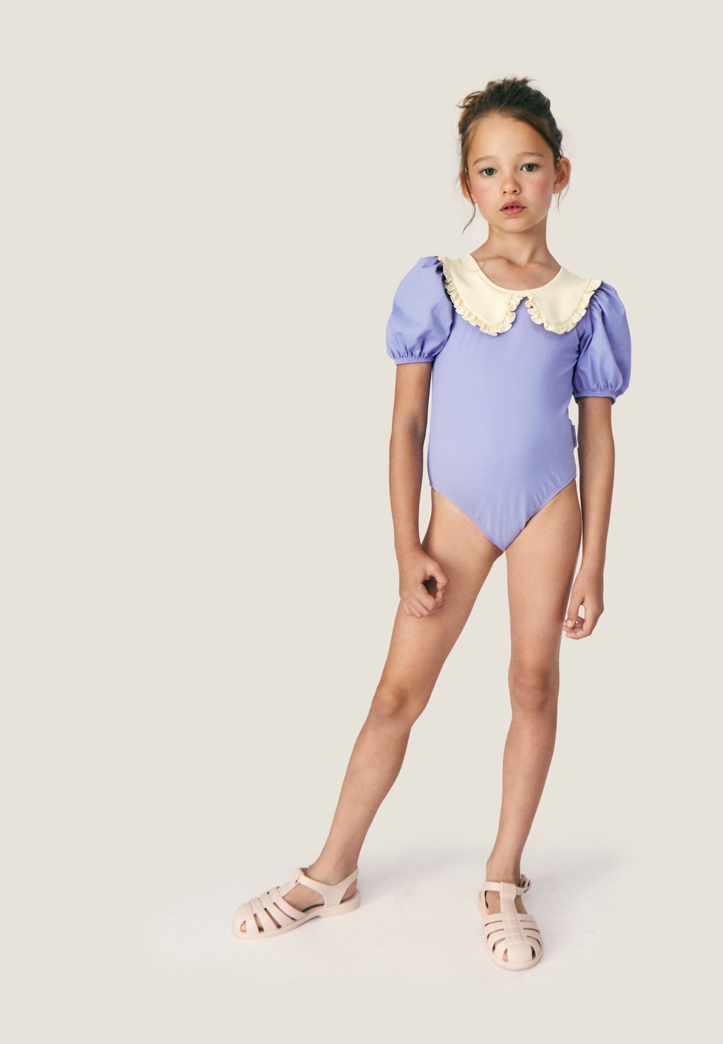 [Mipounet] Daniela Swimmer - Mauve / Ecru