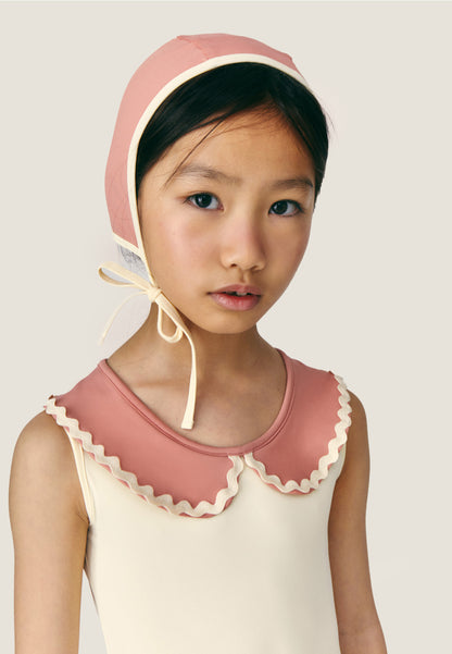 [Mipounet]Pauline Cap - Ecru/Terracota