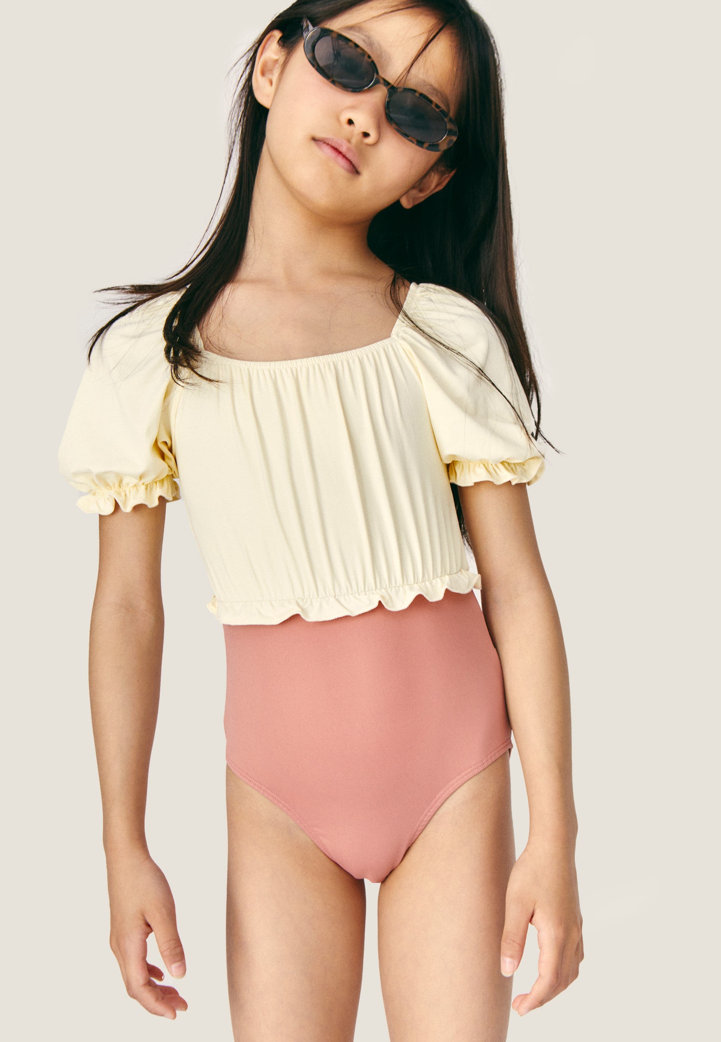 [Mipounet] Elise Swimwear - Ecru/Terracota