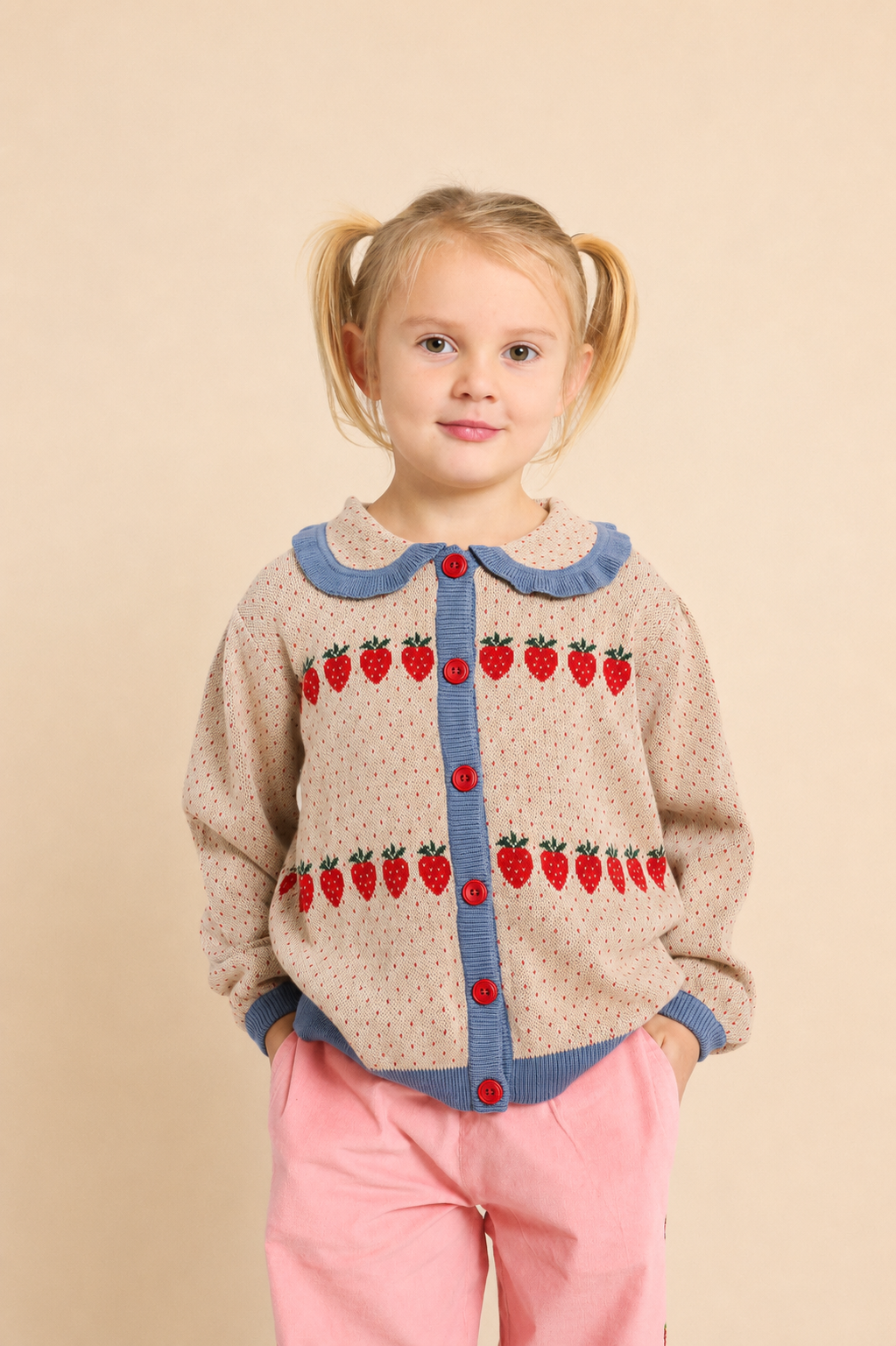 [Floss]Louise Cardigan - Warm Cotton Berry