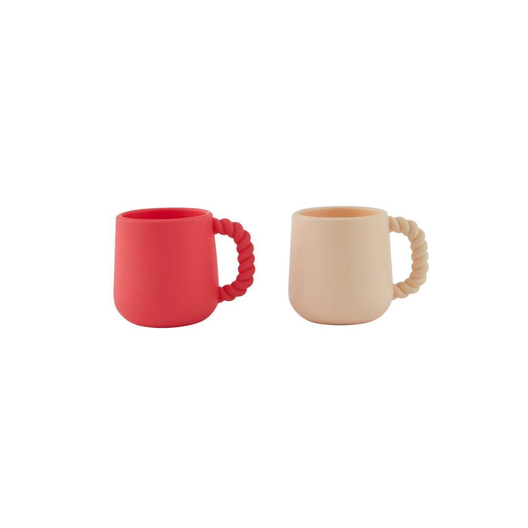 [OYOY] Mellow Cup - Pack of 2 Cherry Red / Vanilla