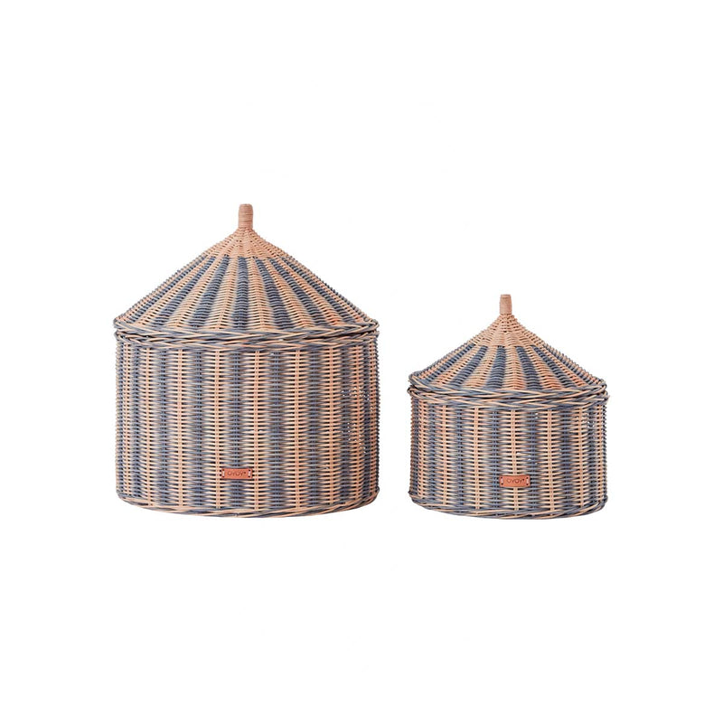 [OYOY] Circus Basket - Set of 2 Blue