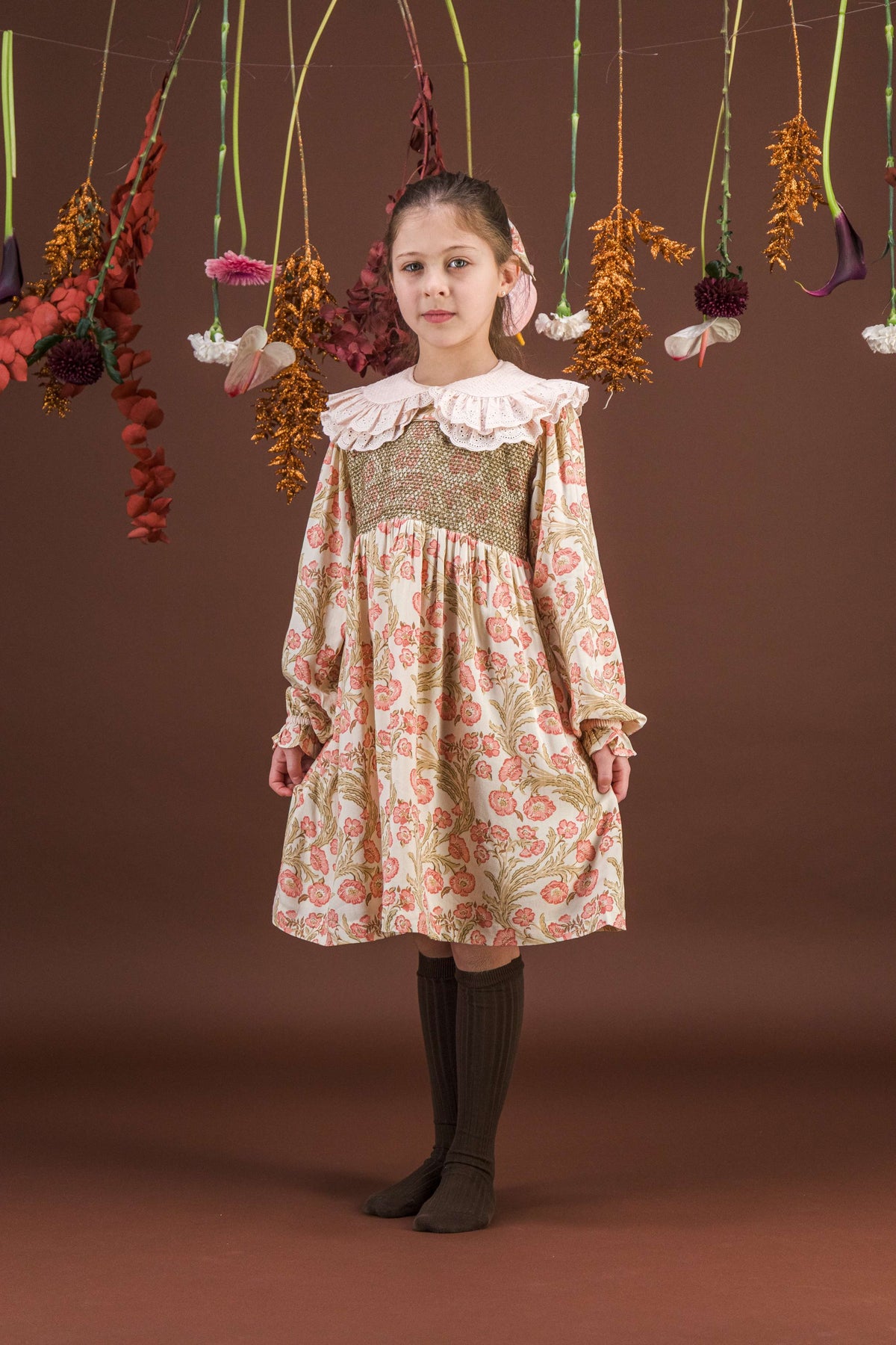 [Bachaa]Madeleine Dress-Promenade enchantée print