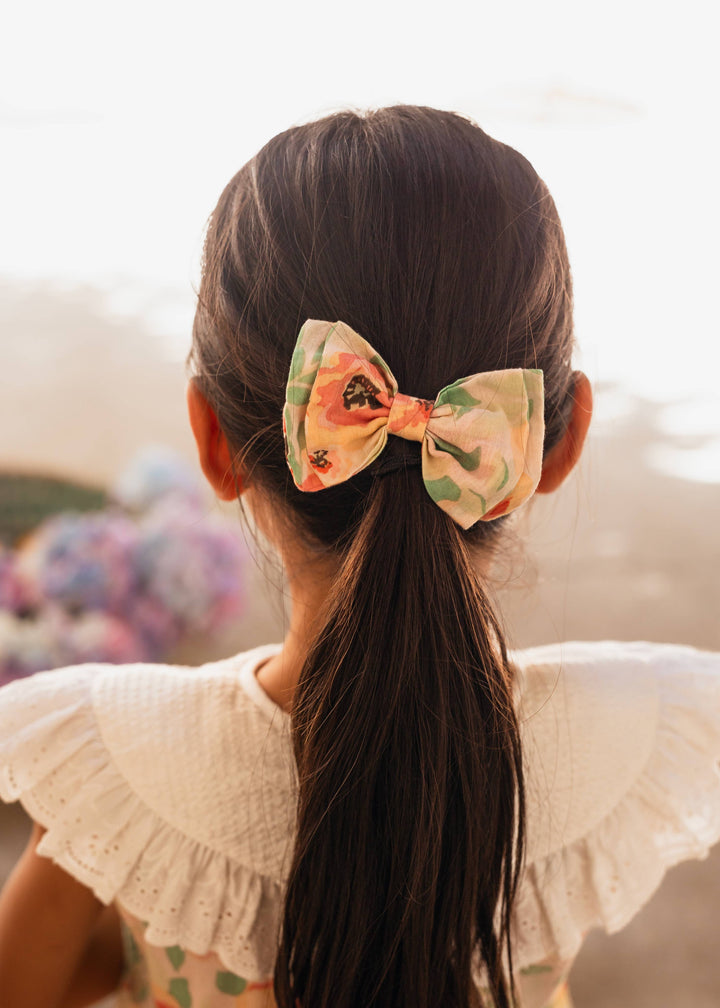 [Bachaa] Papillon Hair Clip - Poppy Print