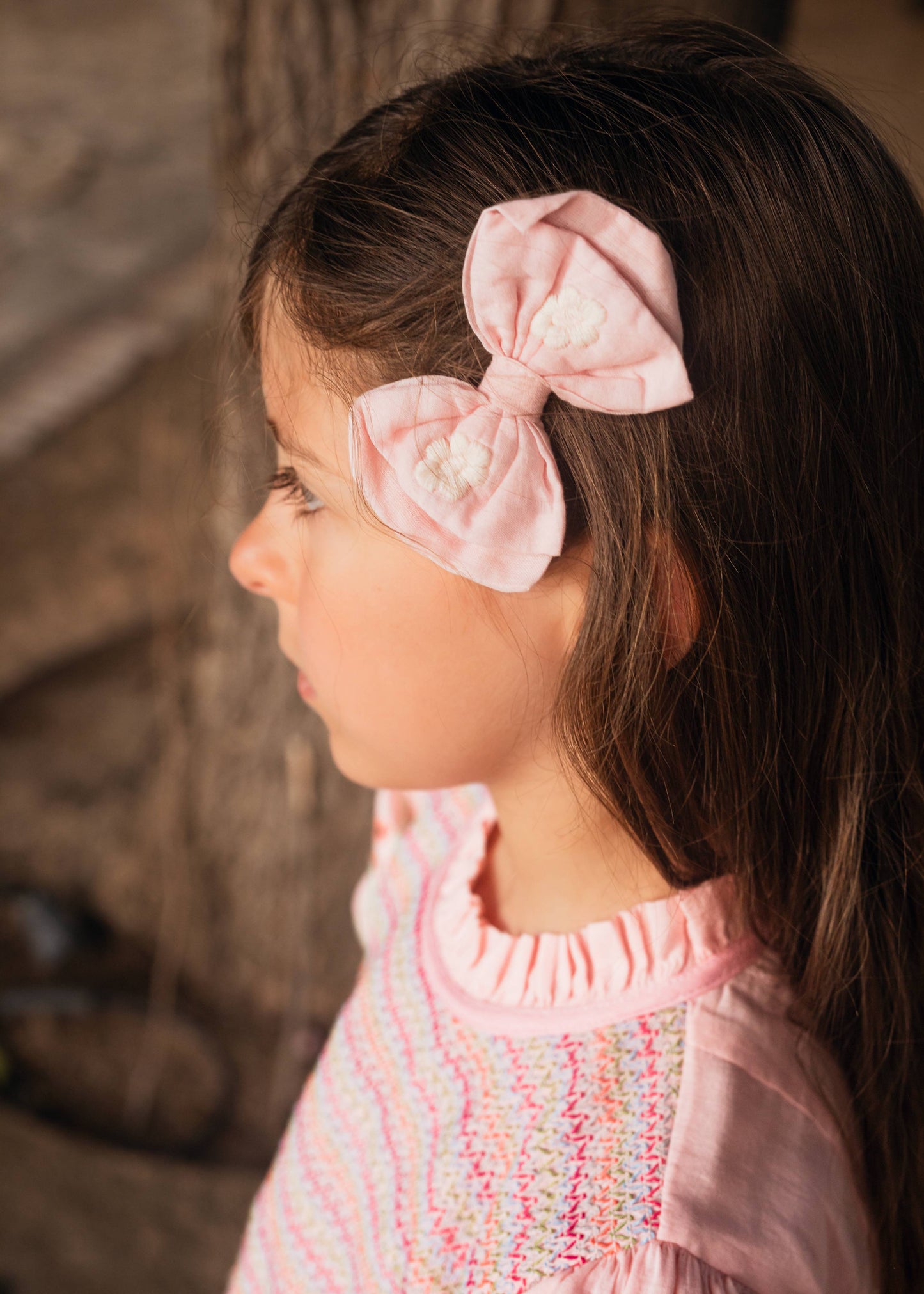 [Bachaa] Papillon Hair Clip - Old Pink