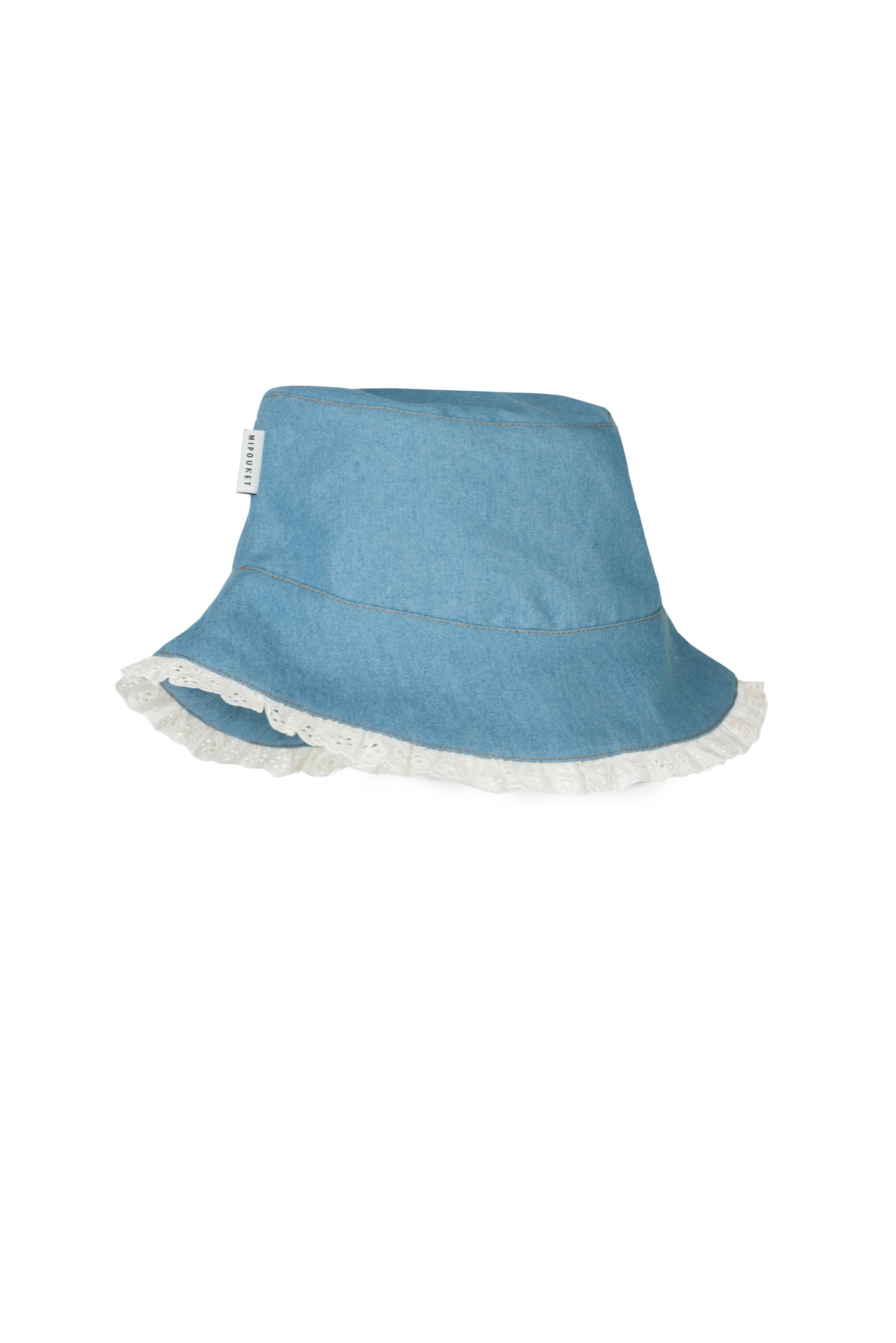 [Mipounet] Aroa Denim Hat - Light Blue