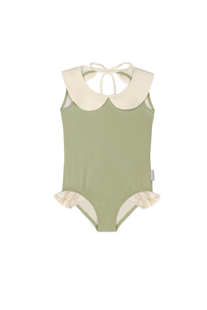 [Mipounet] Luna Collared Swimsuit - Green