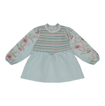 [Bachaa] Ma Cherie Blouse/ Short Dress - Blue