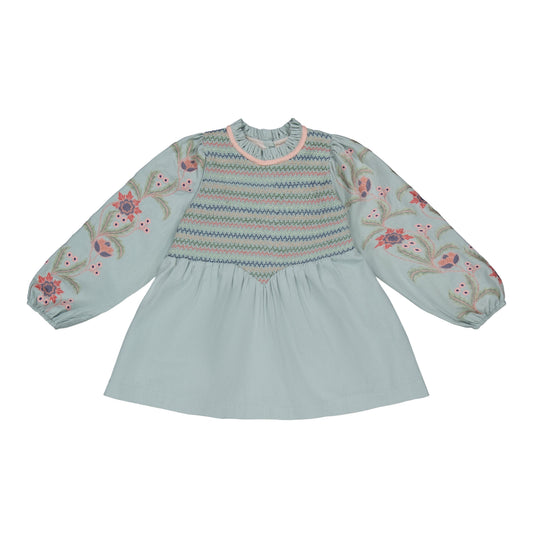 [Bachaa] Ma Cherie Blouse/ Short Dress - Blue