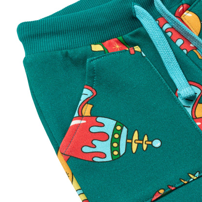 [Smafolk] Macoun Sweatpants Space Blasters- Petroleum Green