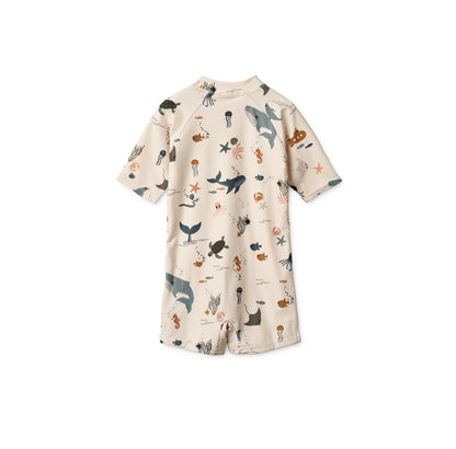[Liewood] Max Swim Jumpsuit - Sea Creatrue /  Sandy