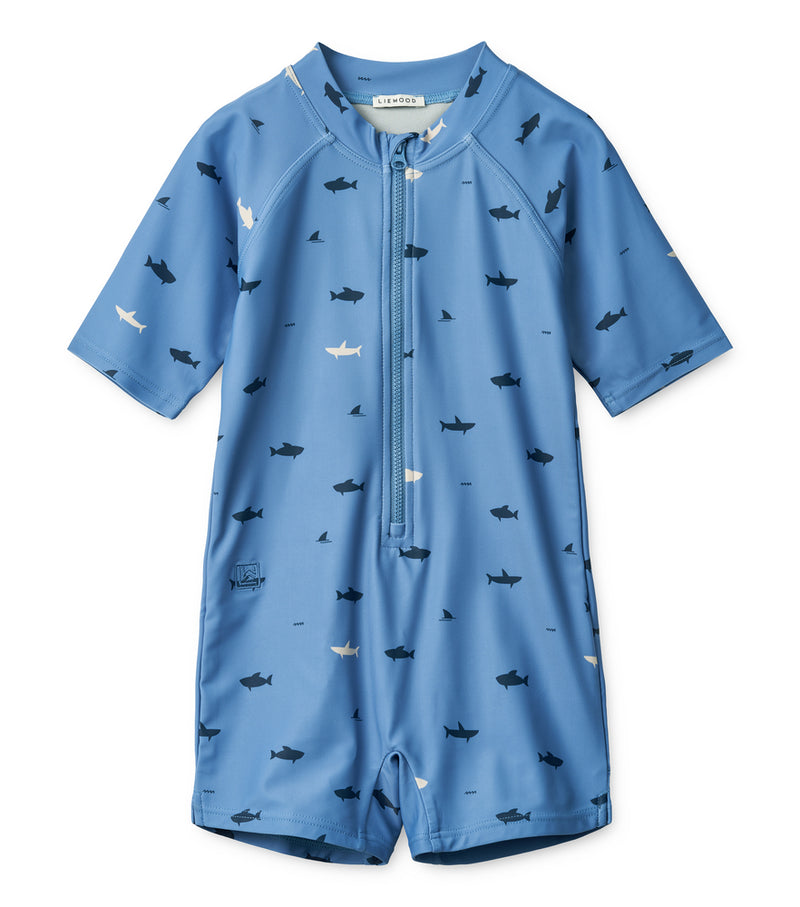 [Liewood] Max Swim Jumpsuit - Shark Riverside