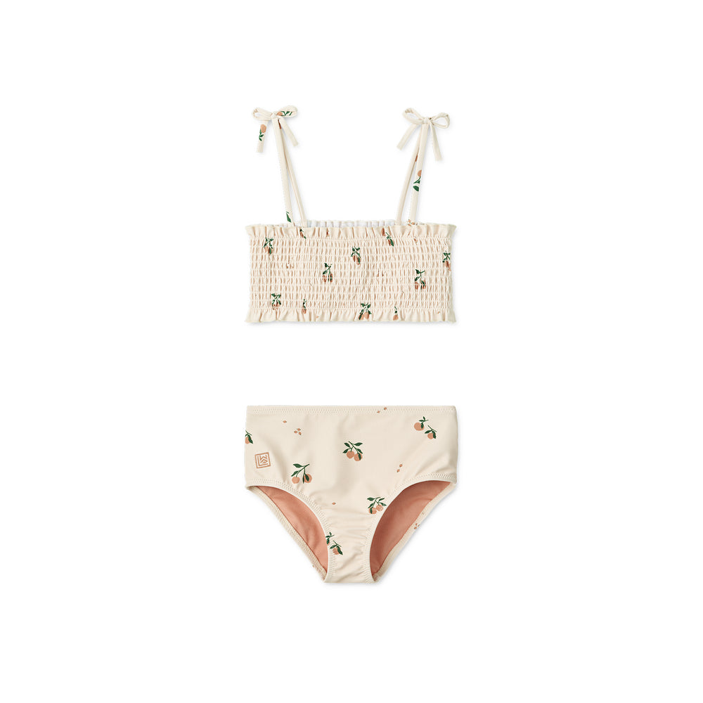 [Liewood] Mikaela Smock Printed Bikini - Peach / Sea Shell