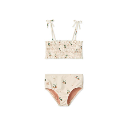 [Liewood] Mikaela Smock Printed Bikini - Peach / Sea Shell