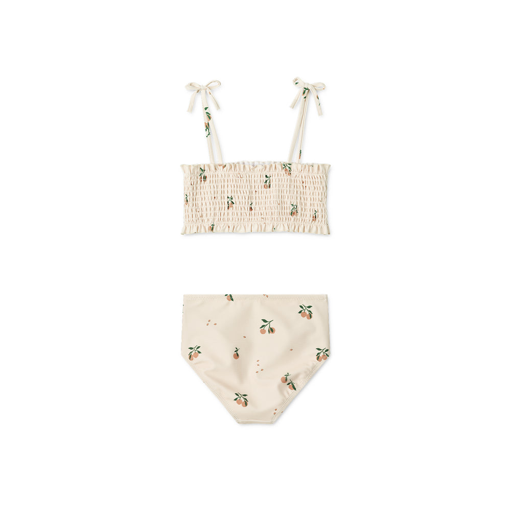 [Liewood] Mikaela Smock Printed Bikini - Peach / Sea Shell