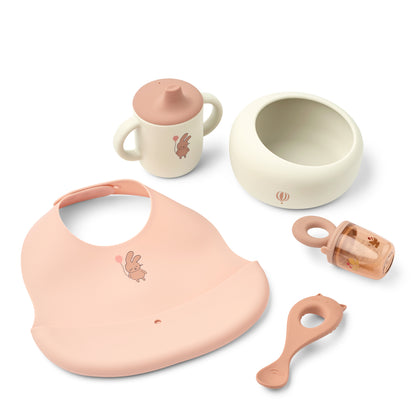 [Liewood]Mileah Baby Mealtime Set - Wild Child/Rosey