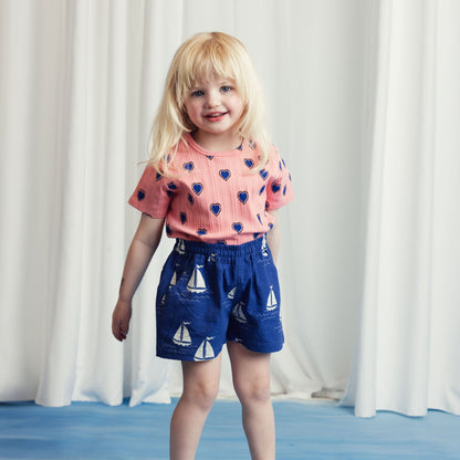 [Mini Rodini] Sailing Boats Aop Woven Shorts - Blue